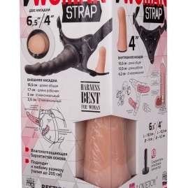 Страпон с 2 насадками Woman Strap 6,5&quot;