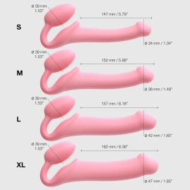 Страпон безремневой Strap-on-me Semi-Realistic