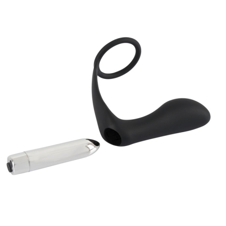 Пробка с кольцом Black Velvets Vibrating Ring &amp; Plug